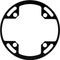 Wolf Tooth Components Anillo protector de cadena de 104 BCD Bash - black/32-34 dientes