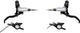 Hope Juego de Frenos de Disco EVO X2 con Latiguillo de Acero Trenzado - black-silver | Set | left/right (side-specific)