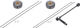 bc basic Urban Deore Disc Center Lock P-22 28" Laufradsatz - schwarz/28" Satz (VR 15x100 + HR 10x135) Shimano Micro Spline