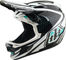 Troy Lee Designs D4 Polyacrylite Fullface Helmet - the line charcoal-white | 55 - 56 cm