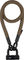 tex-lock eyelet Kettenschloss + U/X-lock Mini-Bügelschloss - wild hemp/120 cm