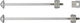 Pitlock Locking Skewer Set 03 for Front Wheel + Rear Wheel - silver