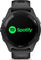 Garmin Forerunner 265 Smartwatch mit Schnellwechsel-Silikon-Armband 22 mm - schwarz