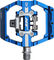 HT DUO D1 Clipless/Platform Pedals - royal blau