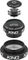 Chris King Jeu de Direction NoThreadSet EC34/28,6 - EC44/40 GripLock - matte jet/EC34/28,6 - EC44/40