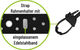 Eufab Strap Long frame holder - black-black