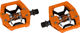 crankbrothers Pedales de clip/plataforma Double Shot 2 - orange-black