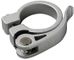 Abrazadera de tija de sillín LM con cierre rápido - plata/31,8 mm