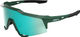 100% Speedcraft Hiper Sports Glasses - matte juniper | hiper mint mirror
