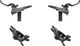 Shimano XT v+h Set Scheibenbremse BR-M8120 mit Metallbelag J-Kit - schwarz/Set/links/rechts (seitenspezifisch)