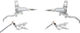 Hope Juego de Frenos de Disco EVO GR4 con latiguillo de acero trenzado - silver-silver | Set | left/right (side-specific)