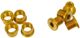 KCNC Long Chainring Bolt Set, MTB M8.5 - gold/universal