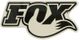 Fox Racing Shox Logo Aufkleber - schwarz-weiß/large