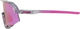 100% Slendale Mirror Sportbrille - polished translucent grey | purple multilayer mirror