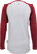 bc original Merino L/S Bike Shirt - silver-grey melange-wine red/M