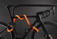 tex-lock Eyelet chain lock + D-lock shackle lock - acid orange