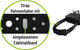 Eufab Strap adjustable frame holder - black-silver