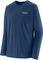 Patagonia Cap Cool Merino Graphic L/S Shirt - heritage header clement blue | S
