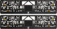 bc basic License Plate Holder - black | 2 pieces