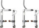 PAUL Motolite V-Brake Long Pull v+h Set Felgenbremse - silver/Set