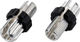 Jagwire Ajusteur de Câble de Frein Adjusting Barrels p. Levier de frein - 2 p - silver-black | M10