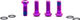 OAK Components Juego de Tornillos de Titanio M6x16 para Adaptador de Frenos de disco - purple