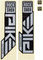 RockShox Set d'Autocollants Decal Kit pour Pike Ultimate àpd Modèle 2023 - gloss black-matte silver foil