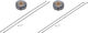 bc basic Set de Roues Mountain Deore Disc Center Lock P-22 29" - noir | set de 29" (avant 15x100 + arrière 12x142) Shimano Micro Spline