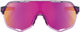 100% S2 Mirror Sportbrille - tokyo night translucent grey | purple multilayer mirror