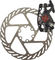 Avid BB7 MTB Disc Brake with Brake Rotor - graphite/front/rear 160 mm rotor
