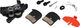 Shimano Pinza de frenos Saint BR-M820 con pastillas metálicas - negro/Set/ninguno