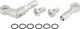 Trickstuff Beta Kevlar Hose Connection Set Angle/Banjo 5 mm - silver