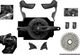 SRAM Rival E1 AXS HRD FM Groupe Powermeter 2x12 vitesses 33-46 - 172,5 mm/10-30/À braser