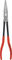 Knipex Pliers with Cross Sections, Straight - red