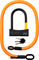 tex-lock Eyelet chain lock + D-lock shackle lock - acid orange