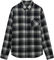 Oakley Podium Plaid Flannel Shirt - pitch black cem mist check | M