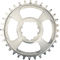 Burgtec 3 mm Offset Thick Thin Kettenblatt für SRAM 3-Bolt - rhodium silver/32/32 Z