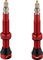 tune Válvula tubeless en set de 2 - rojo/SV 44 mm