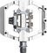 HT DUO D1 Clipless/Platform Pedals - silver