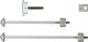 Pitlock Security Set 03/GA Front Wheel + Rear Wheel + Ahead - silver-silver/universal