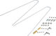 Honjo H29 Schutzblech Set VR + HR - smooth fluted-aluminium/43 mm / 28"