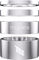Title MTB Headset Spacer Kit 1 1/8" - chrome
