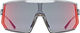 uvex lunettes de sport sportstyle 235 - smoke-transparent/mirror red