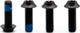 OAK Components Juego de tornillos para portabidones M5x15 Titanio - black