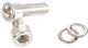 Tornillos hexagonales de portabidones - plata/M5x15