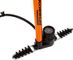 Rennkompressor Standpumpe mit E.V.A.-Kopf - orange/universal
