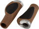 Ergon Puños de manillar GP1 Evo Single Twistshift para cambios de empuñadura unilaterales - brown-black