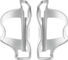 Lezyne Portabidones de introducción lateral izquierda + derecha Flow Cage - blanco
