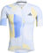 adidas Cycling Essentials 3-Stripes Light In Motion Graphic S/S Jersey - halo blue | XL