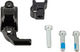Formula Adapt. abrazadera Cura / C1 / CR1 / CR3 p. X9 / X0 / X01 / XX1 Trigger - black glossy/derecha